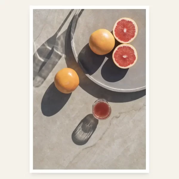 Crvene pomorandže na tacni - slika za zid