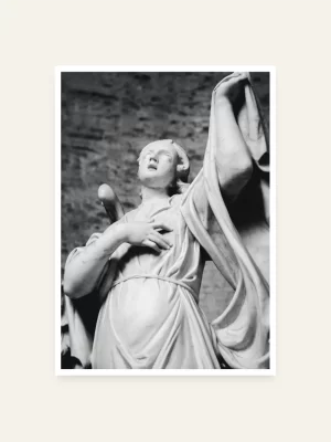Statua žene - slika za zid