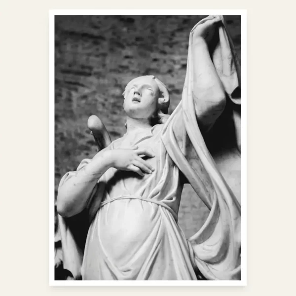 Statua žene - slika za zid