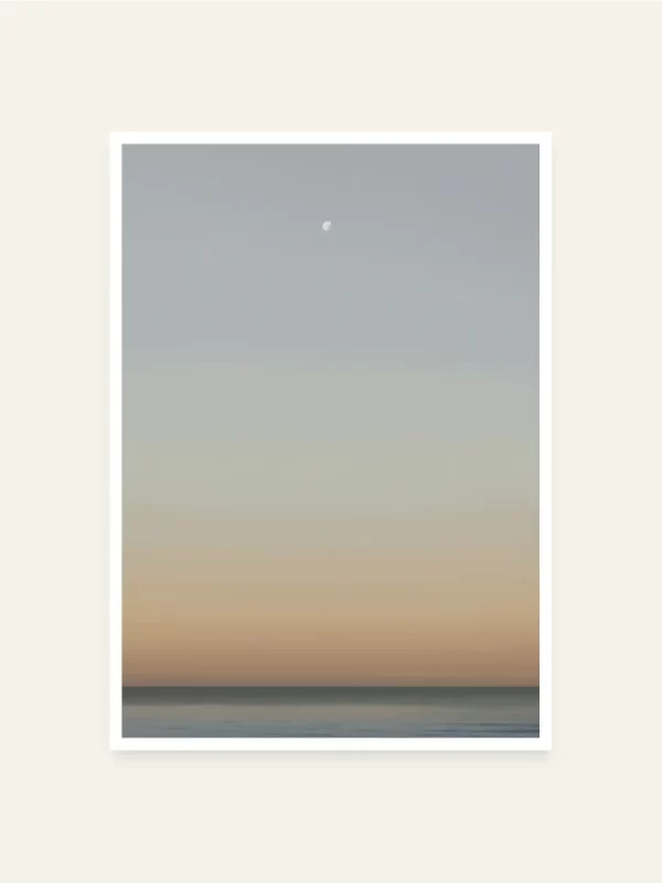 More i mjesec iznad - slika za zid