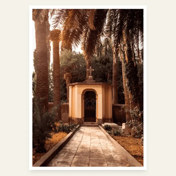 Mala kapela između palmi u Herceg Novom - slika za zid