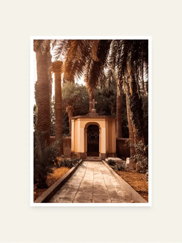 Mala kapela između palmi u Herceg Novom - slika za zid