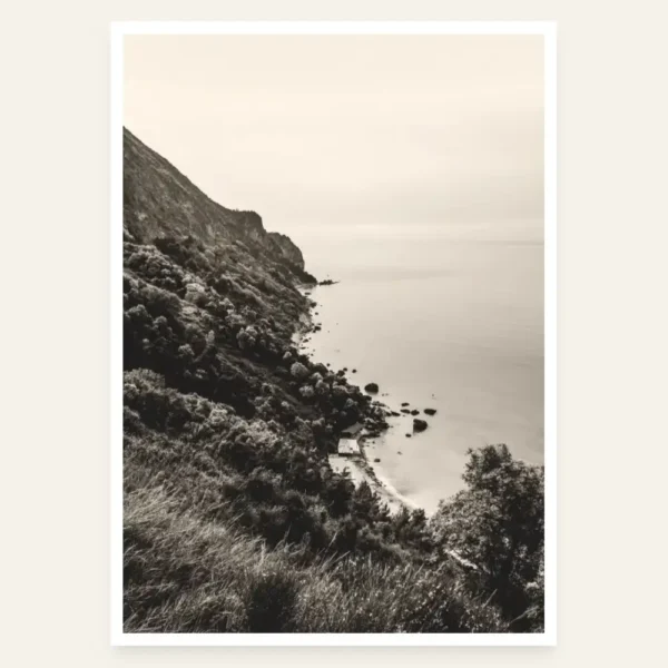 Obala Jaza u crno bijelom - slika za zid