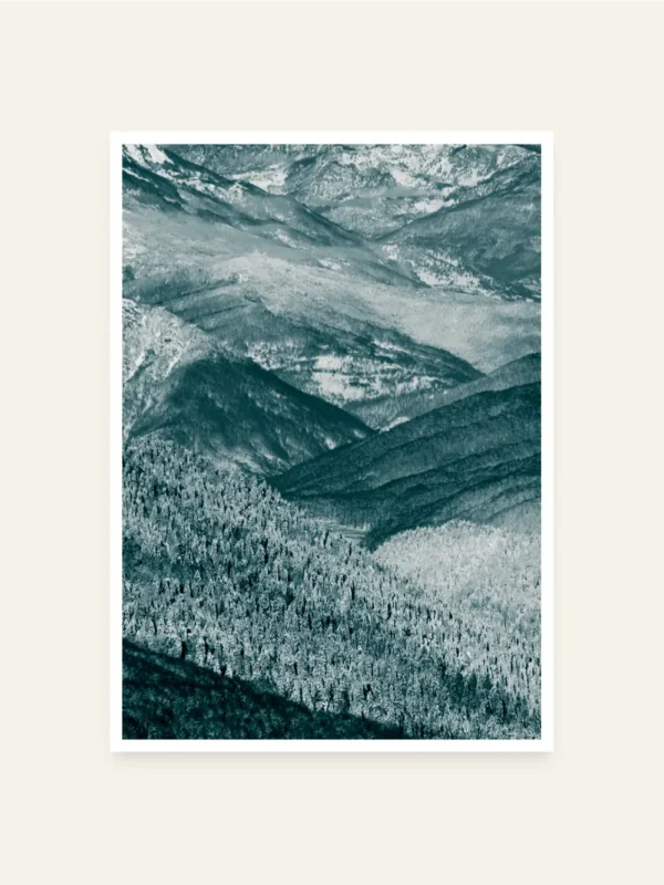 Biogradsko jezero u usjecima brda - slika za zid