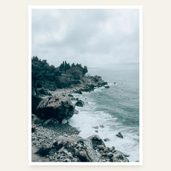 Obala pred oluju - slika za zid