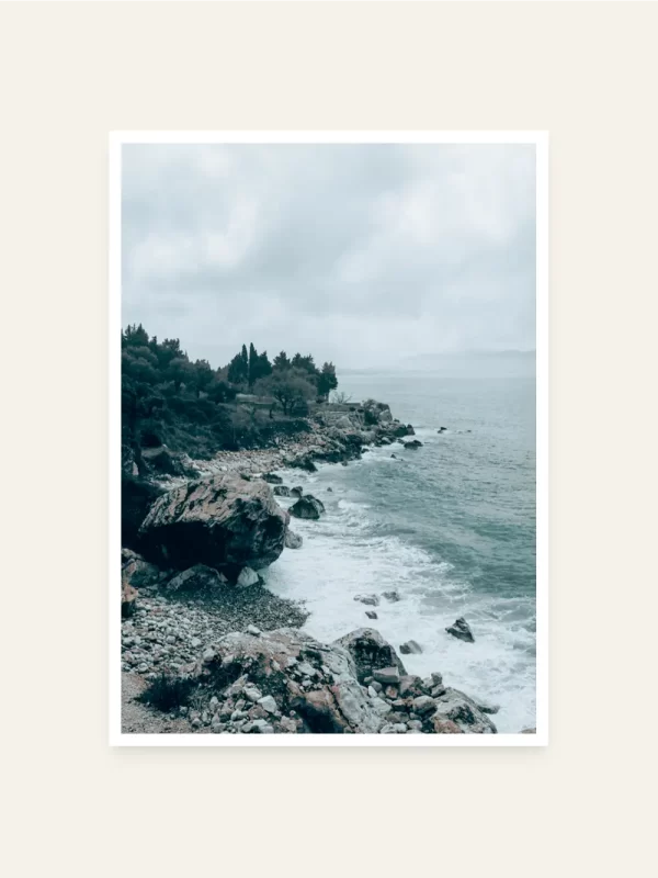 Obala pred oluju - slika za zid