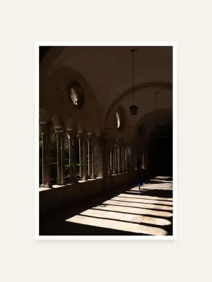 Dubrovački samostan i njegovi svodovi - slika za zid