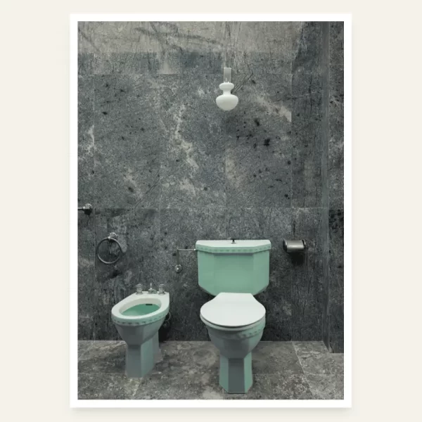 Toalet iz Titove vile - slika za zid