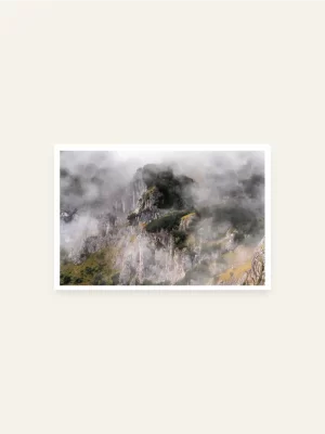 Grebeni Durmitora u magli - slika za zid