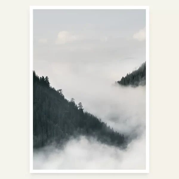 Usjeca dva brda na rijeci Ćehotini - slika za zid