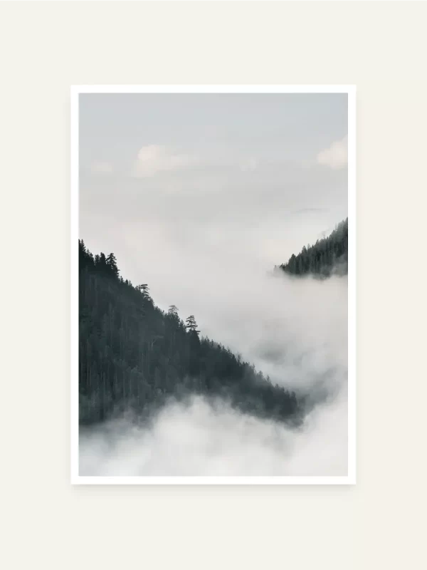 Usjeca dva brda na rijeci Ćehotini - slika za zid