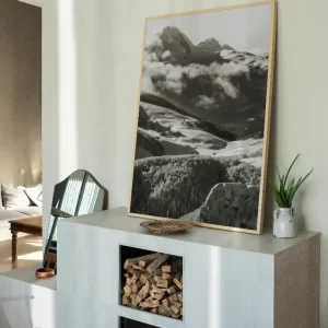 Skijaliste kolasin 1650 i pogled na komove u apartmanu fotografija