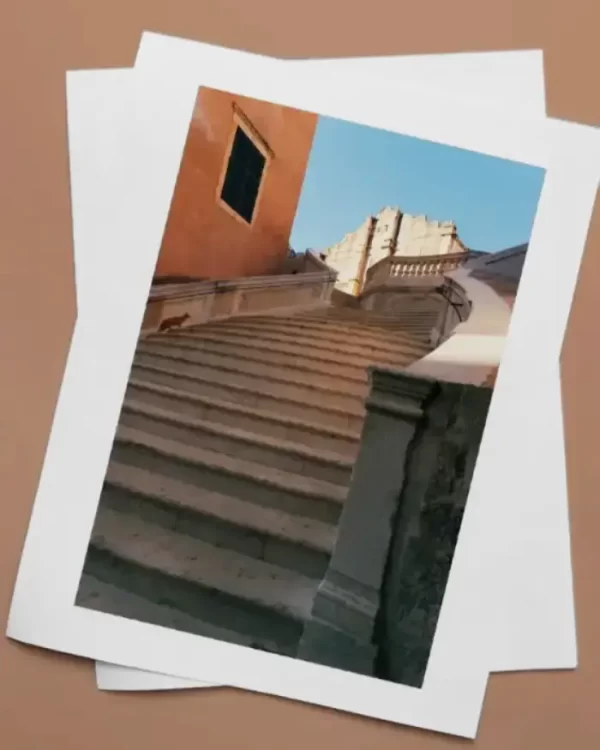 Fotografija otiska stepenica u Dubrovniku